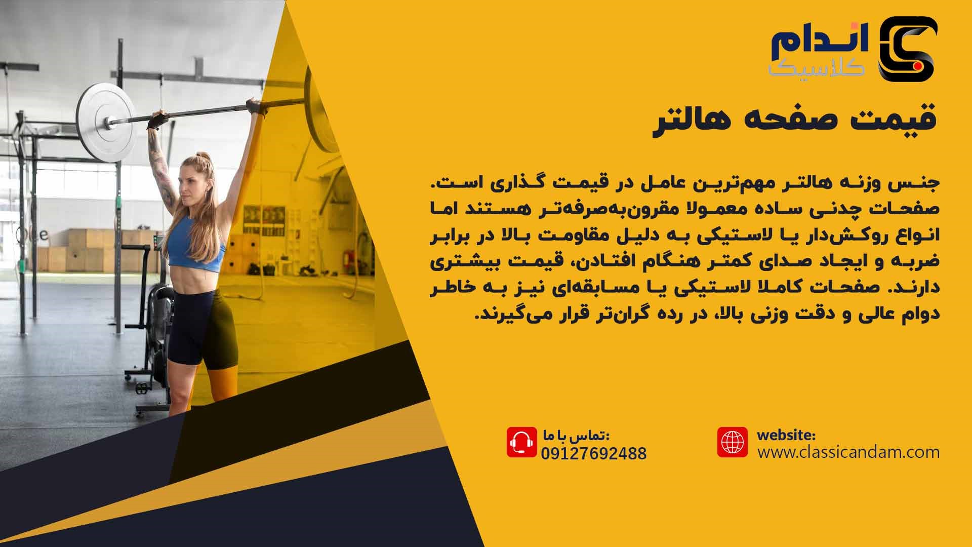 قیمت صفحه هالتر 