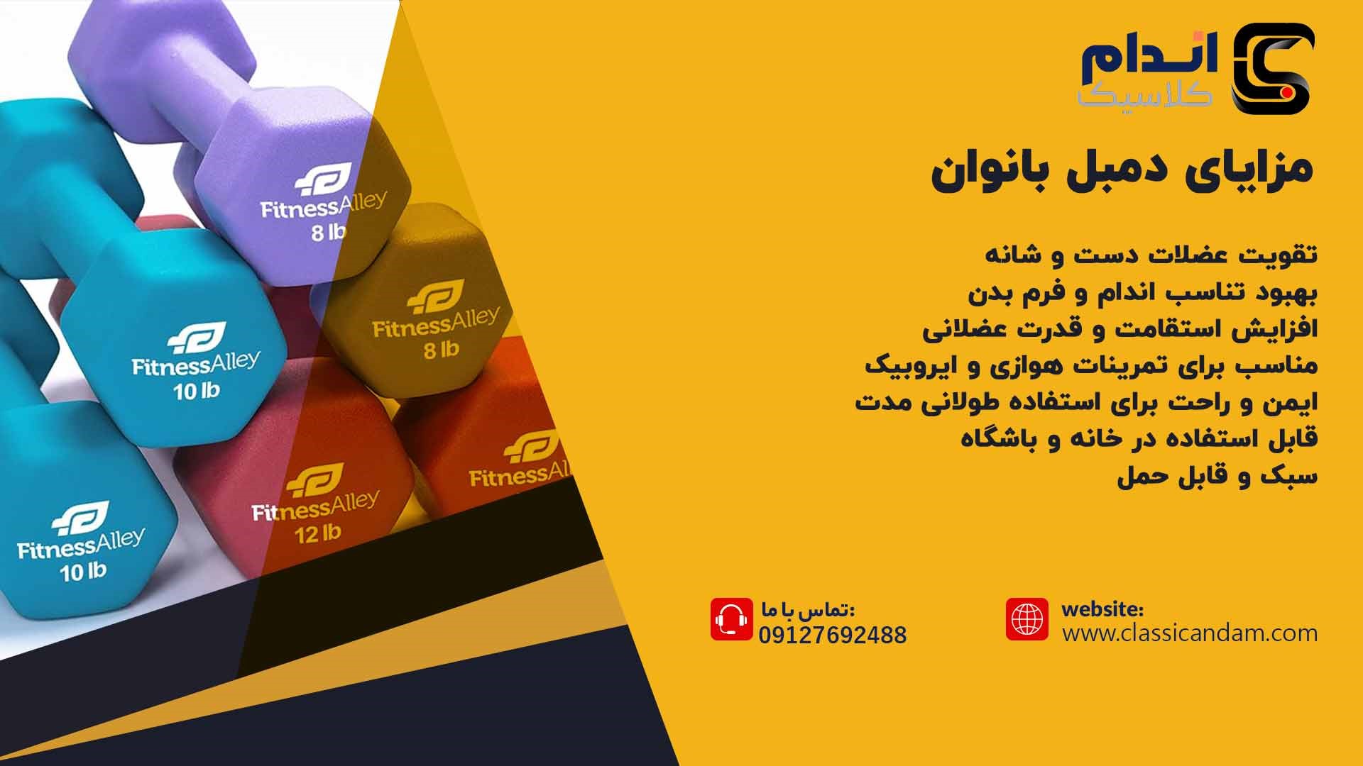 دمبل بانوان 