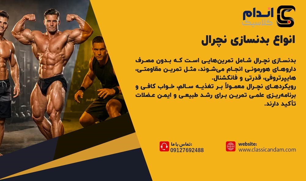 انواع بدنسازی نچرال 